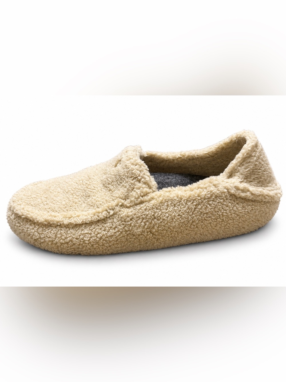 OluKai Nohea Heu Cream Sherpa Slippers Size 9 NWOT